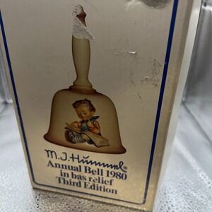 Vintage‎ Goebel Hummel Bell 1980 Third Annual Bell New In Original Box